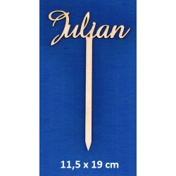 Sklejka #3mm  Julian 11,5x19cm , topper  / 8282
